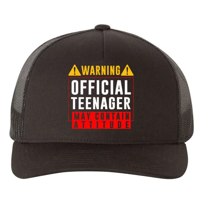 You Are 13 Sign Warning Nager Yupoong Adult 5-Panel Trucker Hat