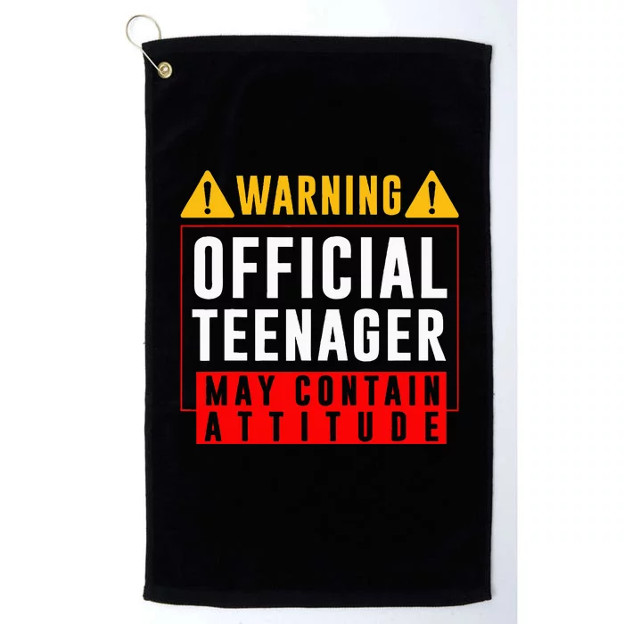 You Are 13 Sign Warning Nager Platinum Collection Golf Towel