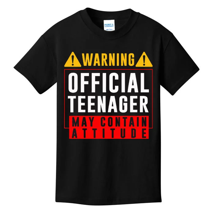 You Are 13 Sign Warning Nager Kids T-Shirt