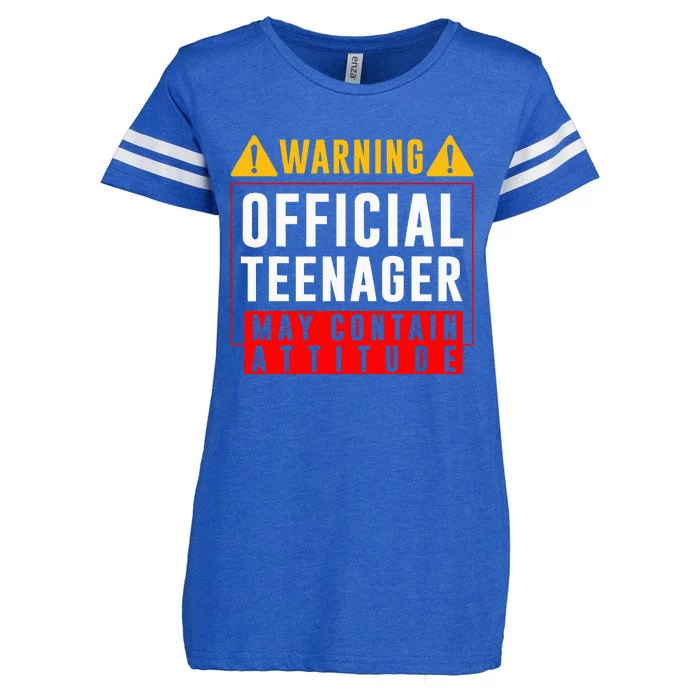 You Are 13 Sign Warning Nager Enza Ladies Jersey Football T-Shirt