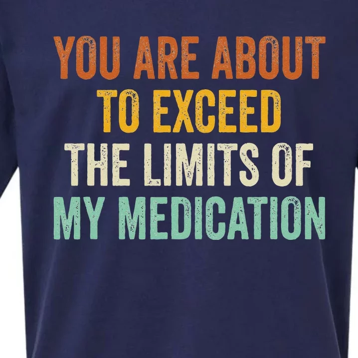 You Are About To Exceed The Limits Of My Medication Sueded Cloud Jersey T-Shirt