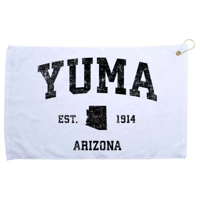 Yuma Arizona Az Vintage Sports Grommeted Golf Towel