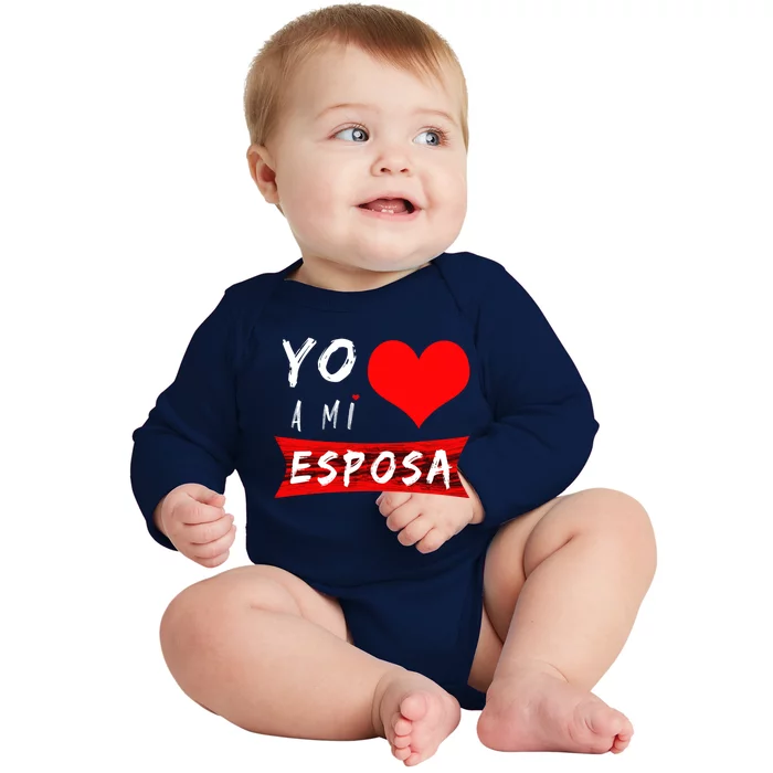 Yo Amo A Mi Toxico San Valentin Gift Baby Long Sleeve Bodysuit