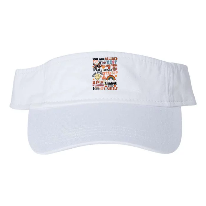 You Are Allowed To Thrive Retro Front Pocket Valucap Bio-Washed Visor