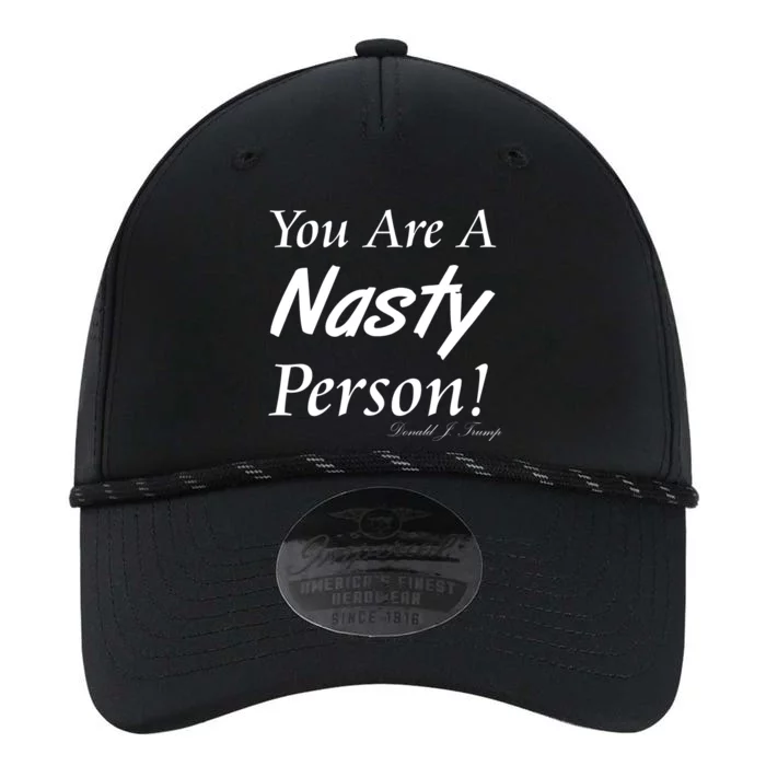 You Are A Nasty Person Funny CNN Town Hall Donald J. Trump Quote Performance The Dyno Cap