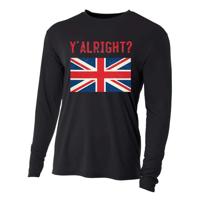 Y Alright British Slang Cooling Performance Long Sleeve Crew