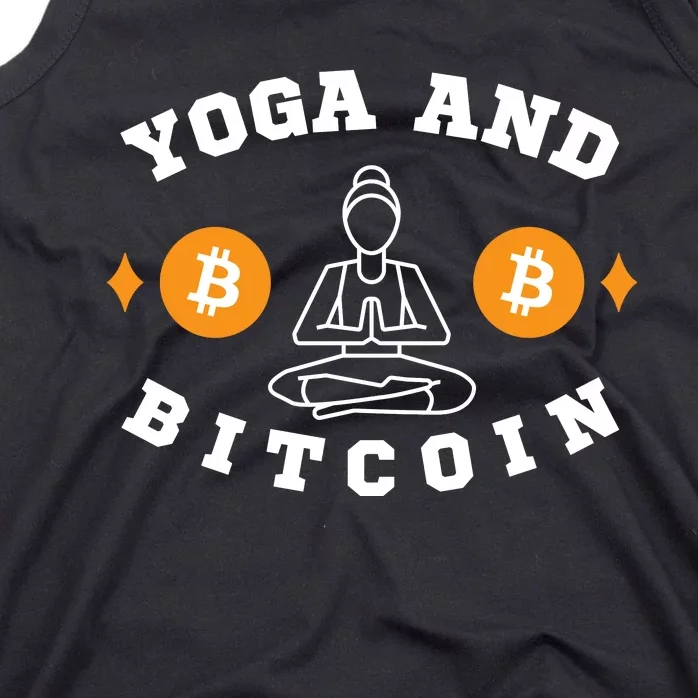 Yoga And Bitcoin, Workout, Gym, Crypto, Fitness, Cryptocurrency HODL BTC Tank Top