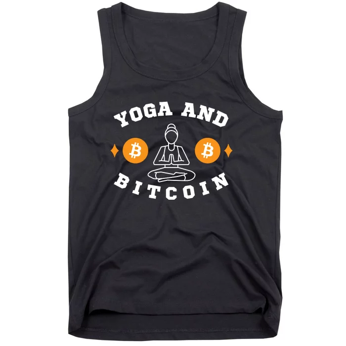 Yoga And Bitcoin, Workout, Gym, Crypto, Fitness, Cryptocurrency HODL BTC Tank Top