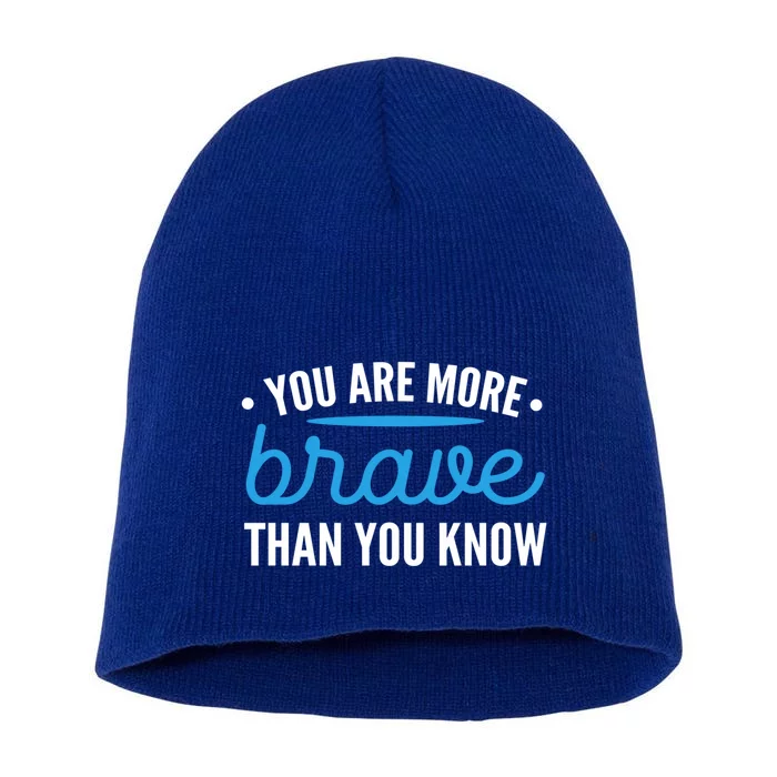 You Are Brave Survivor And Fighter Gift Short Acrylic Beanie