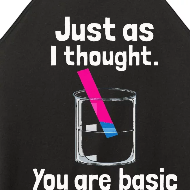 You Are Basic Chemistry Humor Science Teacher Litmus Test Women’s Perfect Tri Rocker Tank