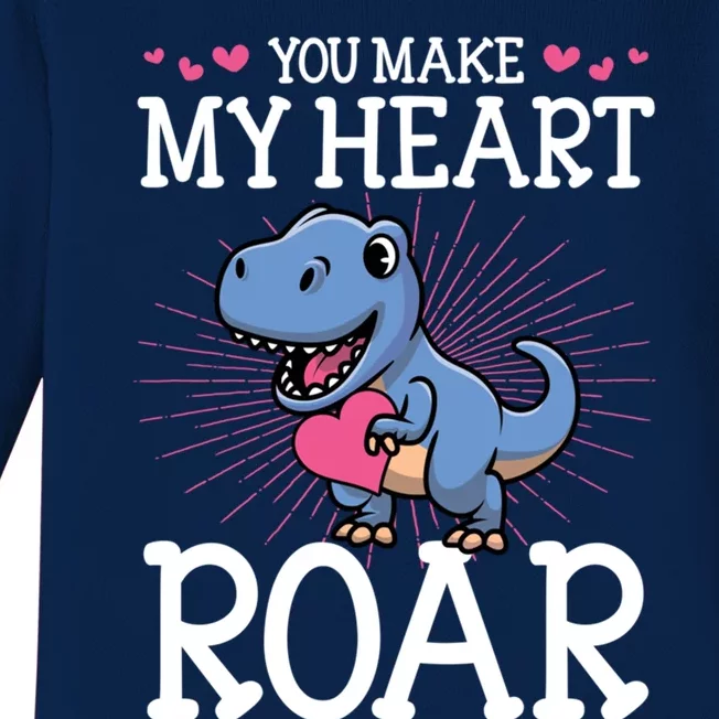 You Are Dinofunny Giftmite Cute Valentines Day Dinosaur Tfunny Giftrex Love Funn Baby Long Sleeve Bodysuit