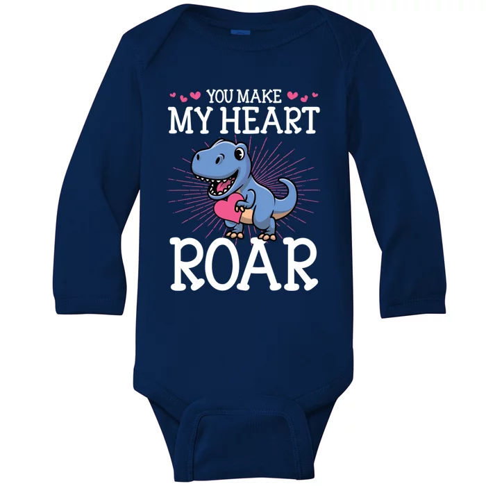 You Are Dinofunny Giftmite Cute Valentines Day Dinosaur Tfunny Giftrex Love Funn Baby Long Sleeve Bodysuit