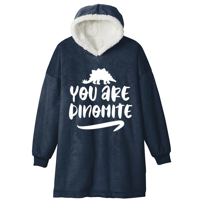 You Are Dinofunny Giftmite Dinosaur Back To School Great Gift Hooded Wearable Blanket