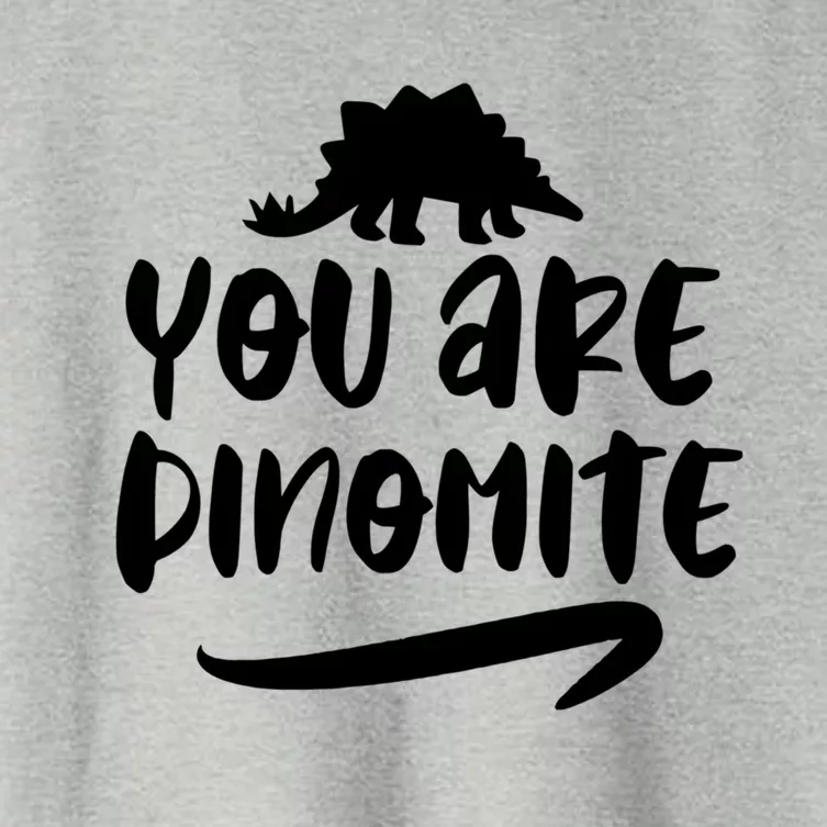 You Are Dinofunny Giftmite Dinosaur Back To School Great Gift Women's Crop Top Tee