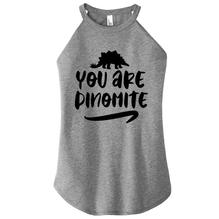 You Are Dinofunny Giftmite Dinosaur Back To School Great Gift Women’s Perfect Tri Rocker Tank