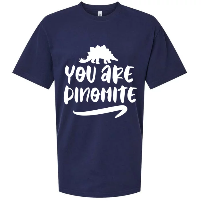 You Are Dinofunny Giftmite Dinosaur Back To School Great Gift Sueded Cloud Jersey T-Shirt