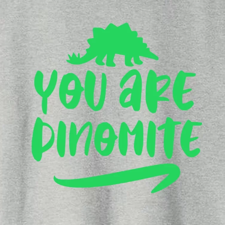 You Are Dinogiftmite Dinosaur Back To School Gift Women's Crop Top Tee