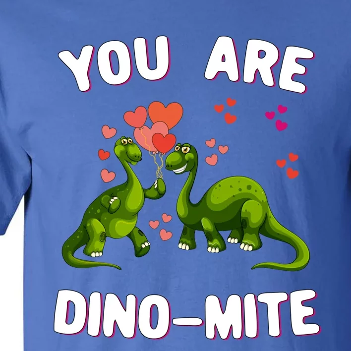 You Are Dinogiftmite Dinosaurs Valentines Day Heart Dinogiftmite Gift Tall T-Shirt