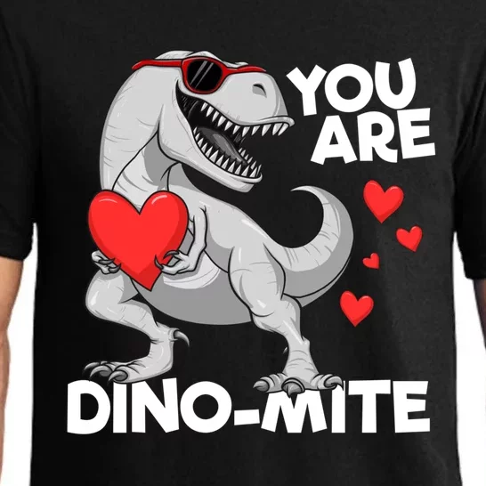 You Are Dinogiftmite Tgiftrex Dinosaur Valentines Day Trex Funny Gift Pajama Set