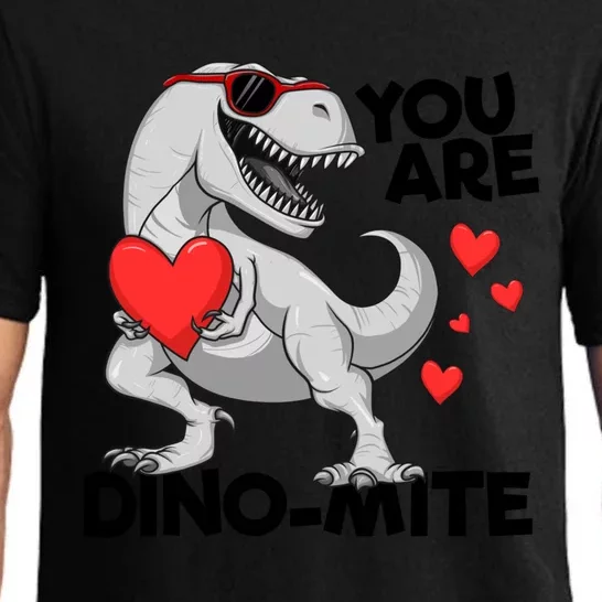 You Are Dinogiftmite Tgiftrex Dinosaur Valentines Day Trex Gift Pajama Set