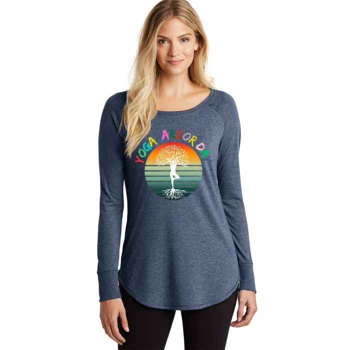 Yoga Arbor Day Is Everyday Funny Planting Arbor Day Yoga Gift Women's Perfect Tri Tunic Long Sleeve Shirt