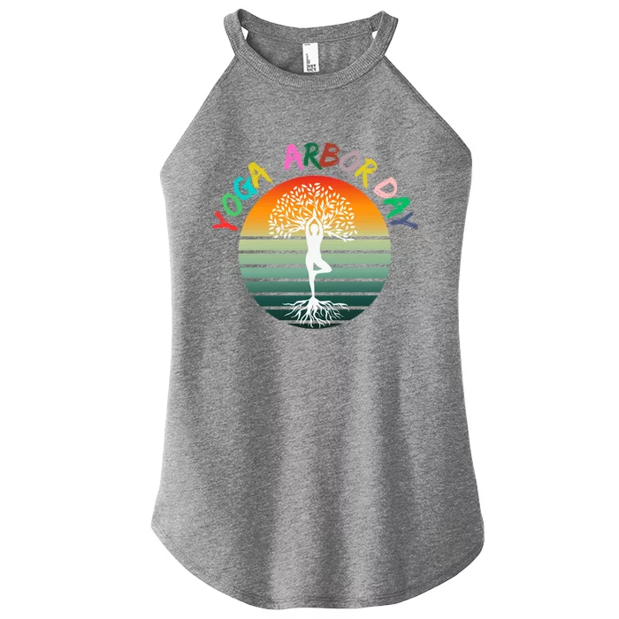 Yoga Arbor Day Is Everyday Funny Planting Arbor Day Yoga Gift Women’s Perfect Tri Rocker Tank