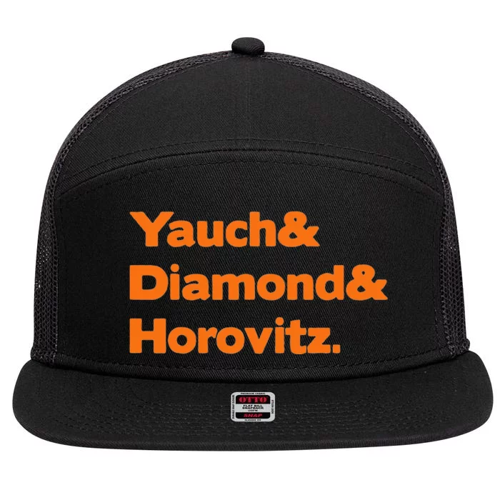 Yauch And Diamond And Horovitz 7 Panel Mesh Trucker Snapback Hat