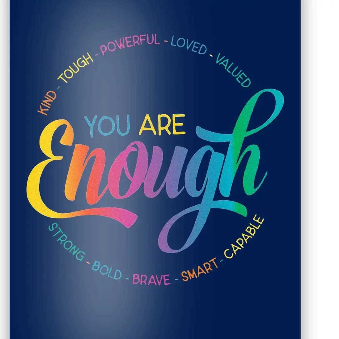 You Are Enough LGBT Pride Month Gay Lesbian Rainbow Ally Poster ...