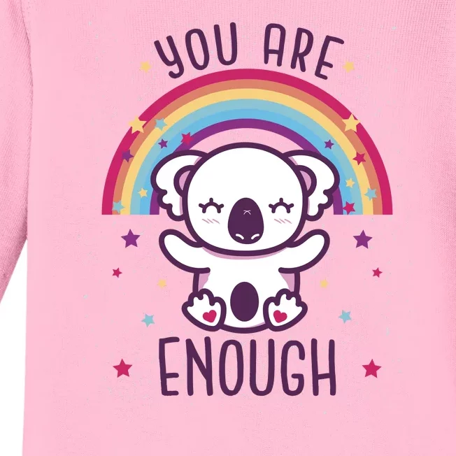 You Are Enough Koala Baby Long Sleeve Bodysuit