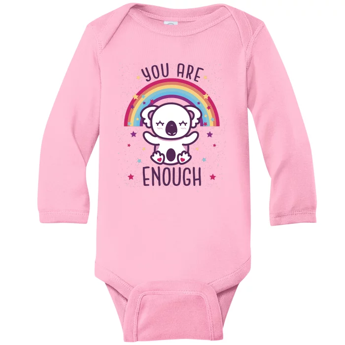 You Are Enough Koala Baby Long Sleeve Bodysuit