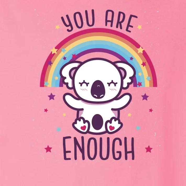 You Are Enough Koala Toddler Long Sleeve Shirt