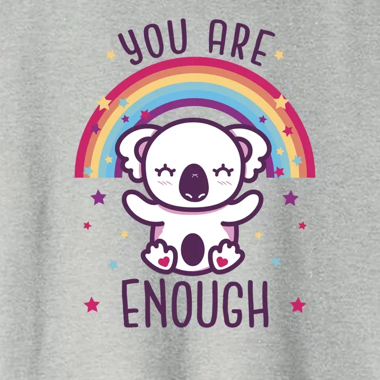 You Are Enough Koala Women's Crop Top Tee