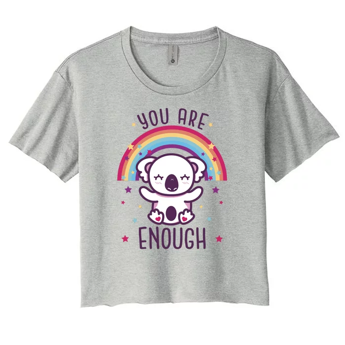 You Are Enough Koala Women's Crop Top Tee