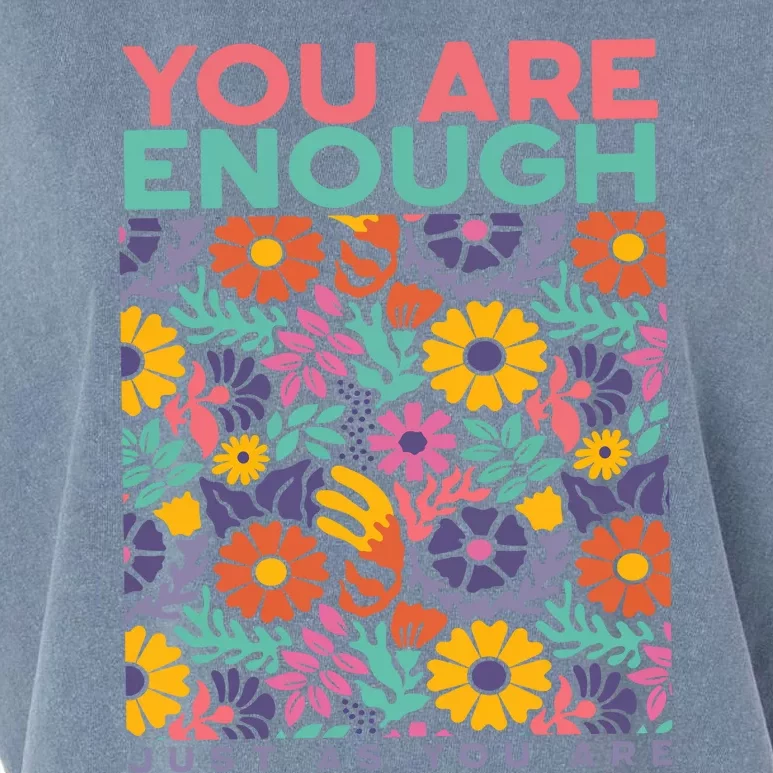 You Are Enough Just As You Are Garment-Dyed Women's Muscle Tee