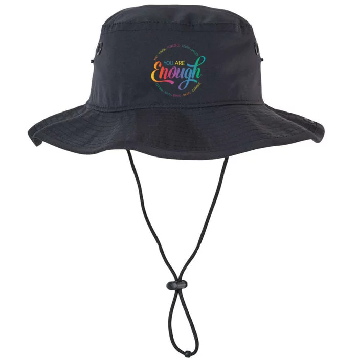 You Are Enough LGBT Pride Month Gay Lesbian Rainbow Ally Legacy Cool Fit Booney Bucket Hat