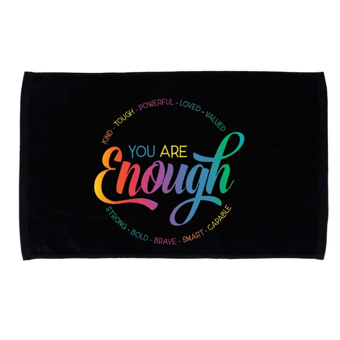 You Are Enough LGBT Pride Month Gay Lesbian Rainbow Ally Microfiber Hand Towel