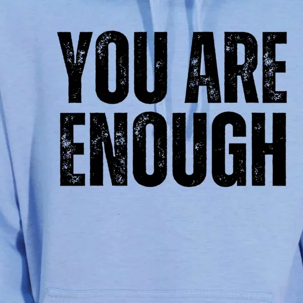 You Are Enough Positive Affirmation Inspiration Cute Gift Unisex Surf Hoodie