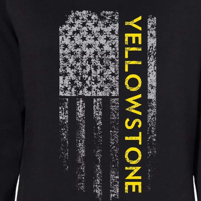 Yellowstone American Flag Womens California Wash Sweatshirt