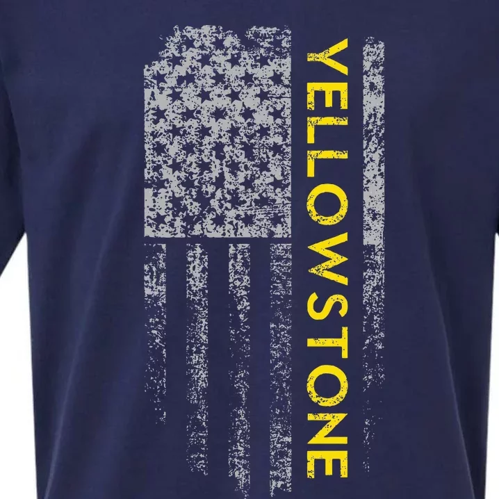 Yellowstone American Flag Sueded Cloud Jersey T-Shirt