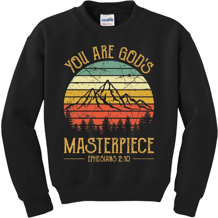 You Are GodS Masterpiece Kids Sweatshirt