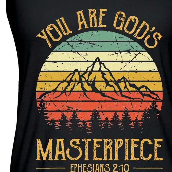 You Are Gods Masterpiece Kids Christian Ladies Essential Flowy Tank