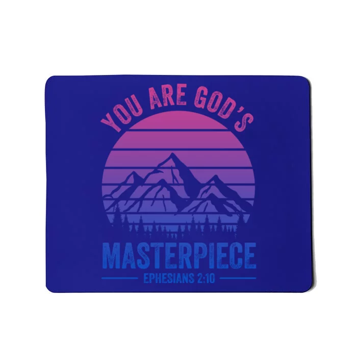 You Are God's Masterpiece Bible Verse Christian Faith Gift Mousepad