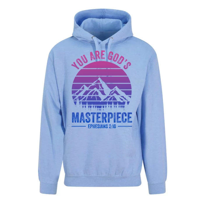 You Are God's Masterpiece Bible Verse Christian Faith Gift Unisex Surf Hoodie