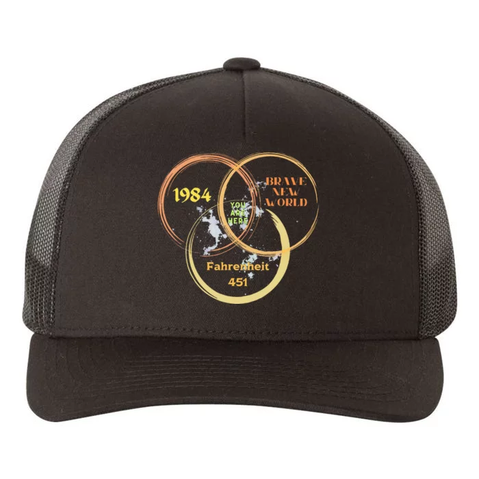 You Are Here 1984 Brave New World Dystopia Yupoong Adult 5-Panel Trucker Hat