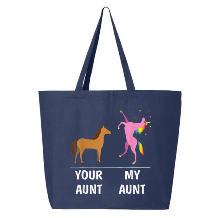 Your Aunt Horse My Aunt Unicorn Funny 25L Jumbo Tote