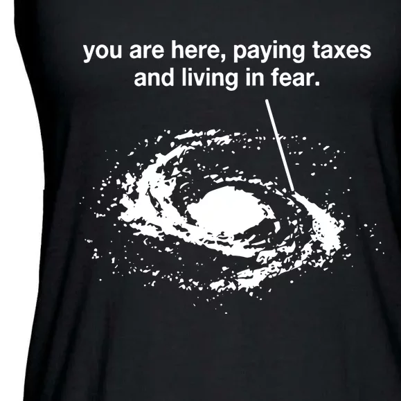 You Are Here Paying Taxes And Living In Fear Ladies Essential Flowy Tank