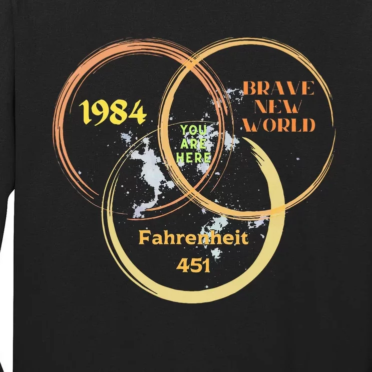 You Are Here 1984 Brave New World Dystopia Tall Long Sleeve T-Shirt