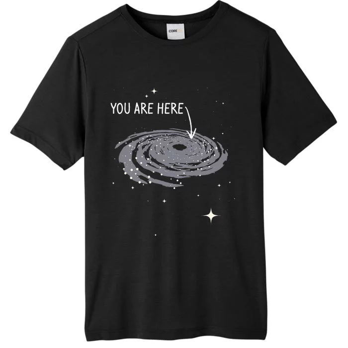 You Are Here Astronomy Galaxy Astronomer Science Fan ChromaSoft Performance T-Shirt