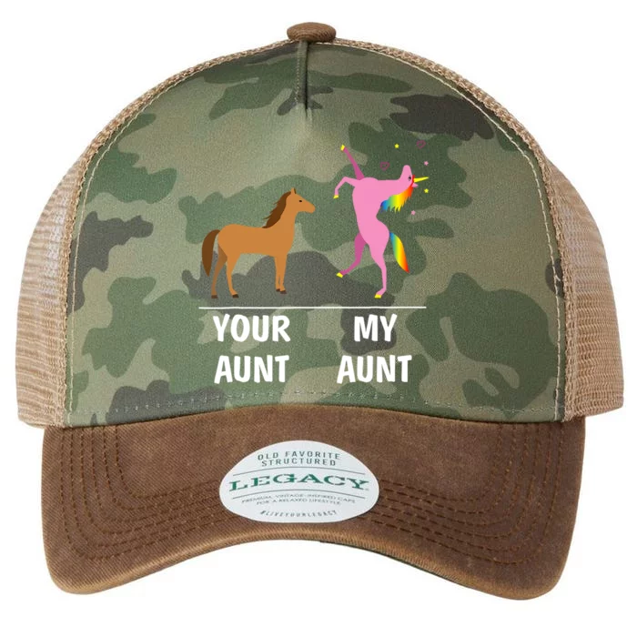 Your Aunt Horse My Aunt Unicorn Funny Outfit Tees Gift Legacy Tie Dye Trucker Hat