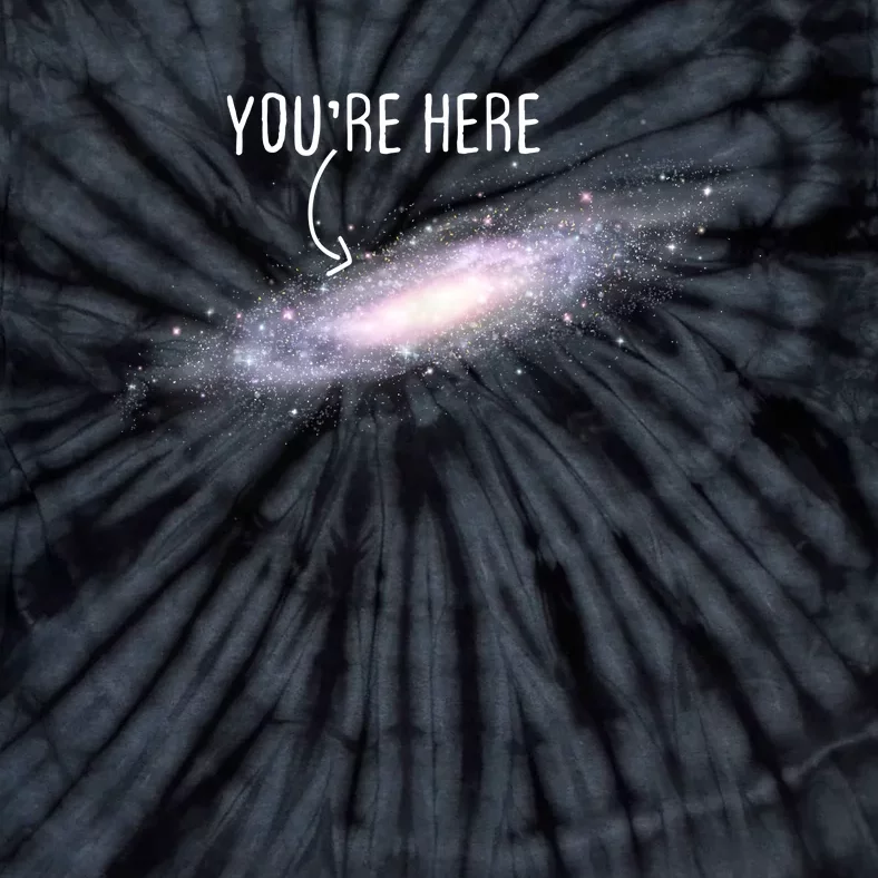 You Are Here Milky Way Science Planet Astronomer Tie-Dye T-Shirt